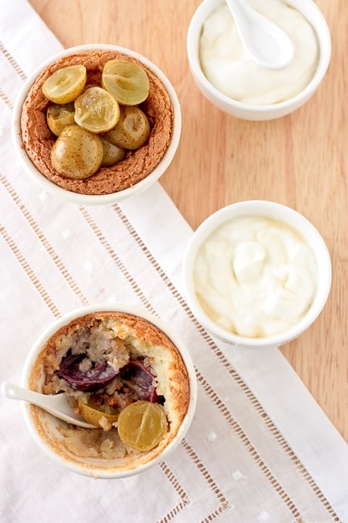 Almond Frangipane and Muscadine Grapes