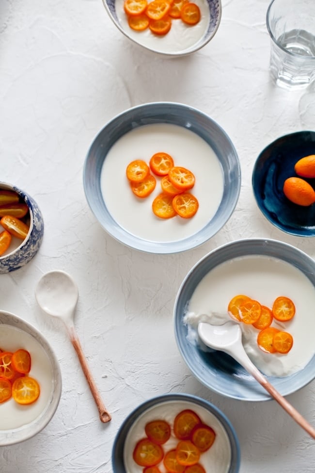 Kumquat Buttermilk Panna Cotta