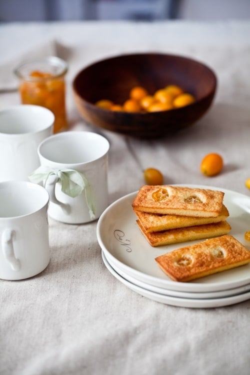 Poached Kumquat & Almond Cakes