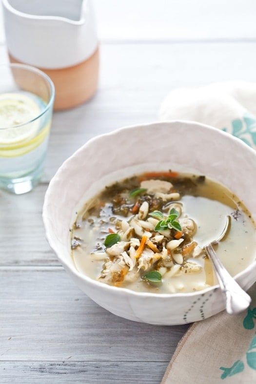 Lemon, Chicken & Orzo Soup