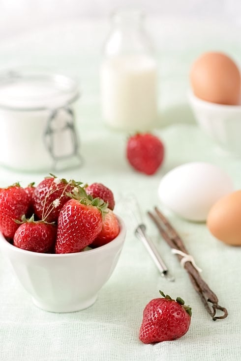 Making Strawberry Vanilla Ice Cream