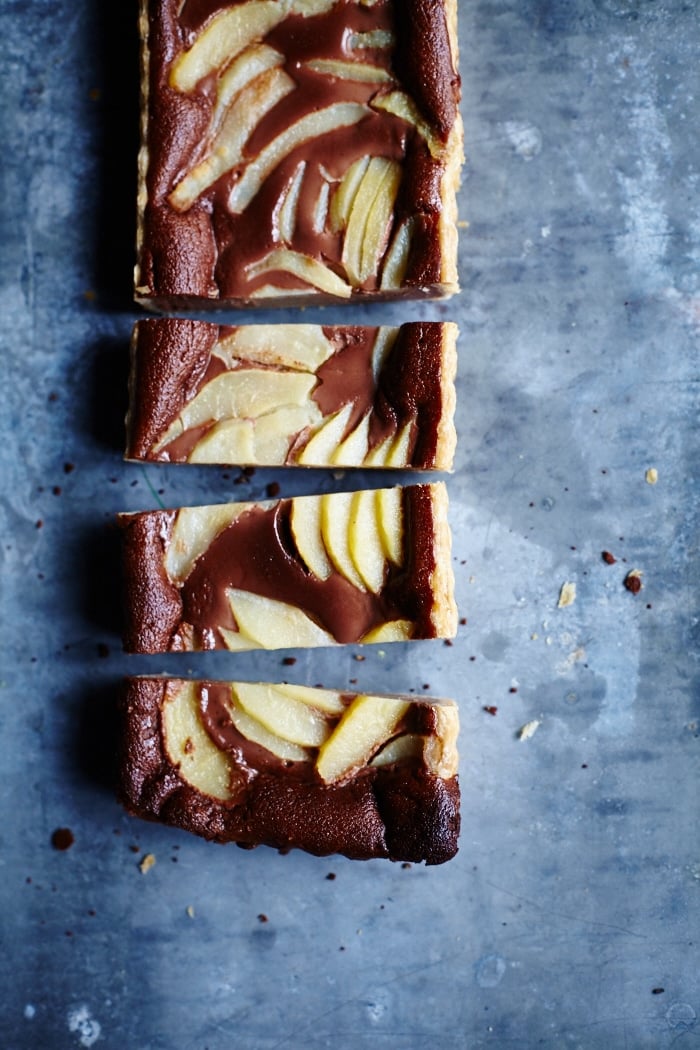 Pear & Nutella Tart