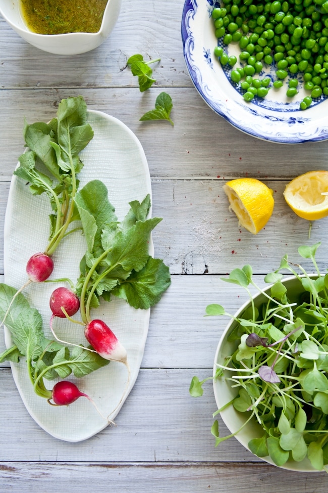 Peas Salad Prep