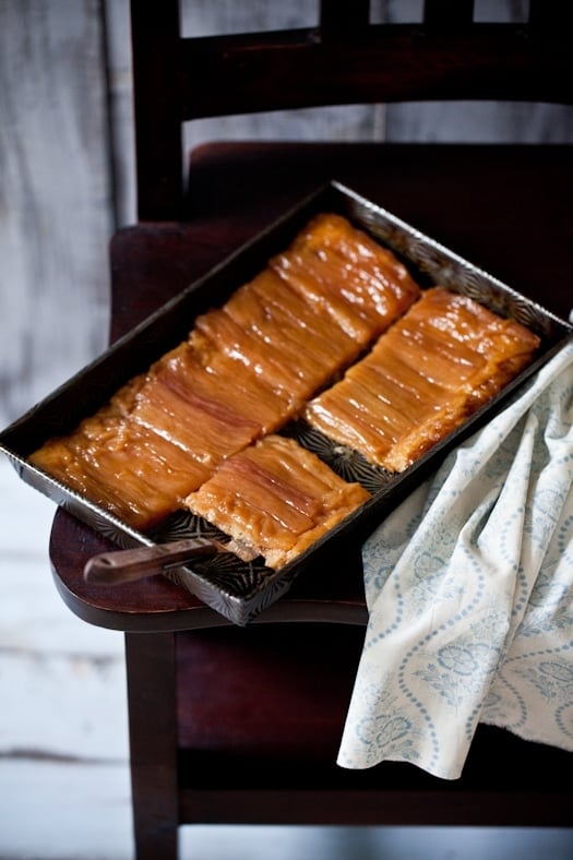 Rhubarb Tarte Tatin