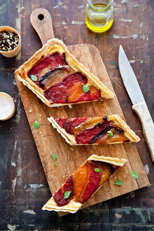 Roasted Pepper & Ricotta Tart