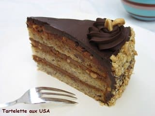 Chocolate Peanut Butter Banana Cake