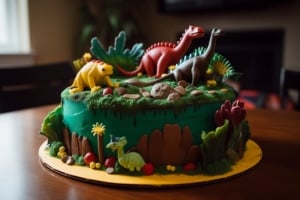 dino safari cake